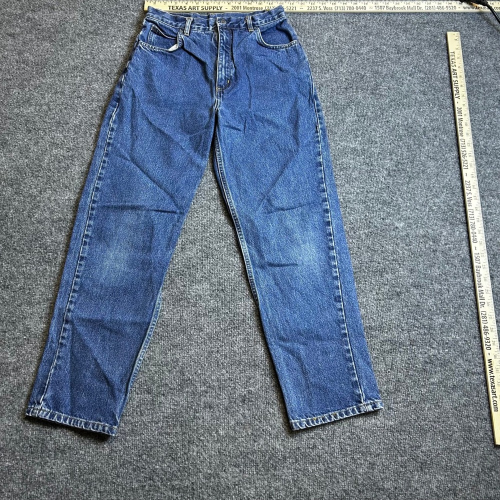 New Legends Jeans Womens Size 14R Blue Cotton High Waisted Straight Leg Vintage